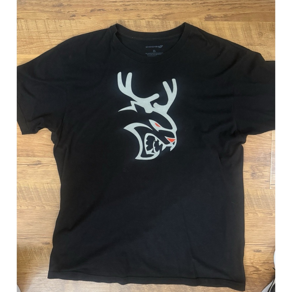 Dodge SRT Hellcat Demon Head T-Shirt Mens XL Black Official Mopar Racing Tee